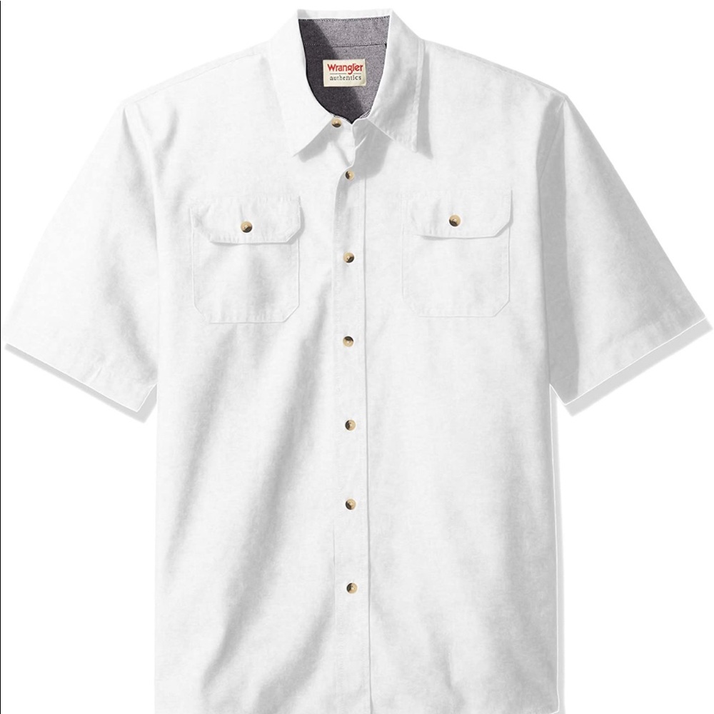Wrangler Mens short sleeve classic woven shirt